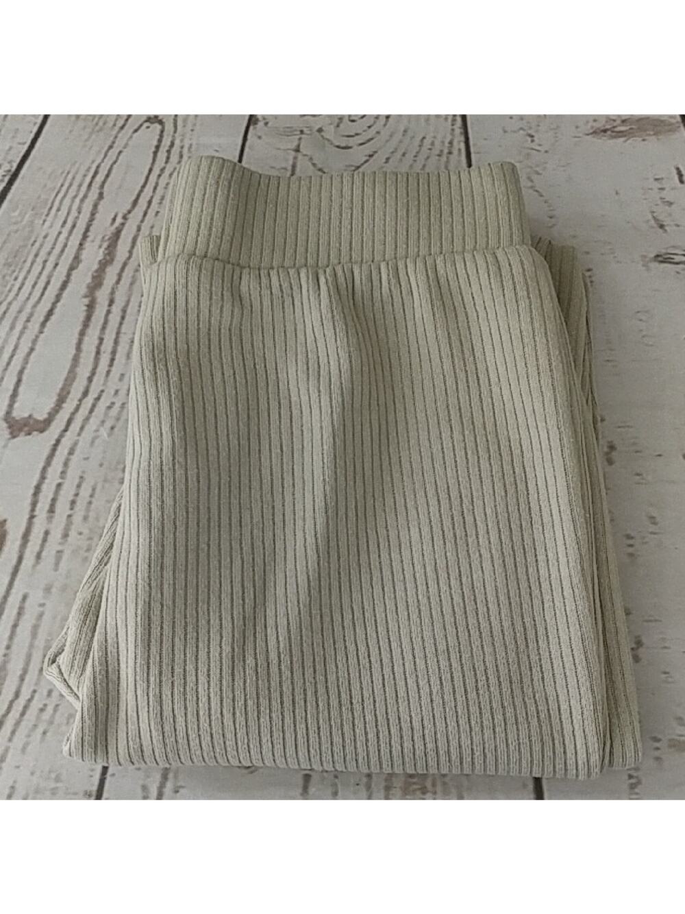 We Wore What Ribbed Pants Tan Size M